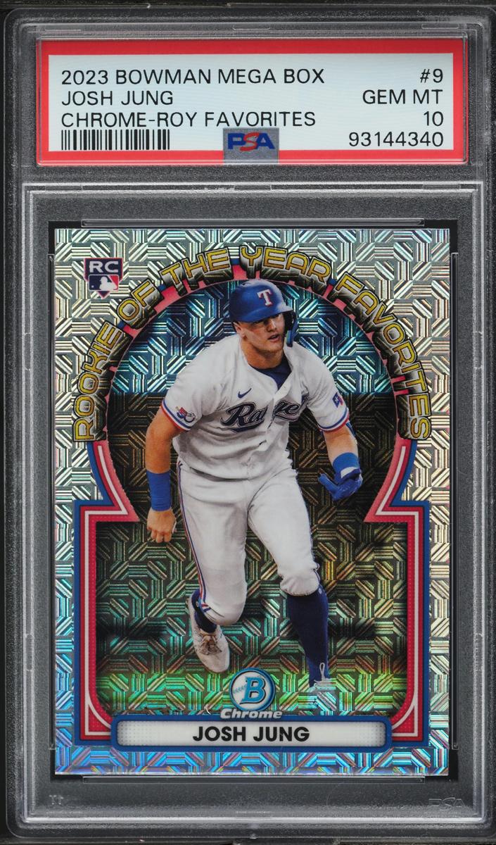 2023 Bowman Chrome Mega Box Baseball Josh Jung #ROYF-9 PSA 9