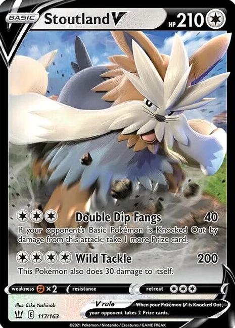 Stoutland V Holo 2021 Pokemon Battle Styles