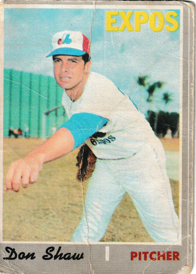 1970 Topps Don Shaw #476 card