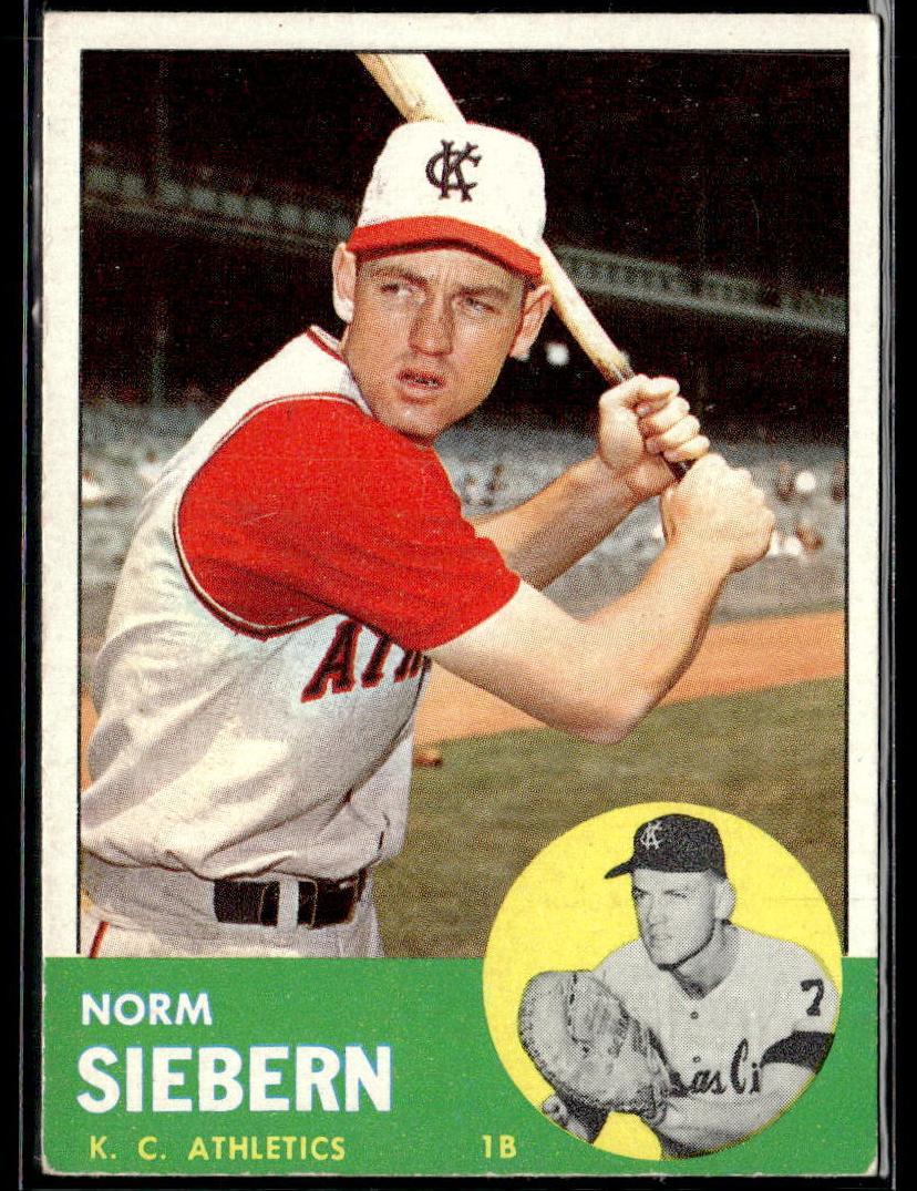 1963 Topps Norm Siebern #430 card