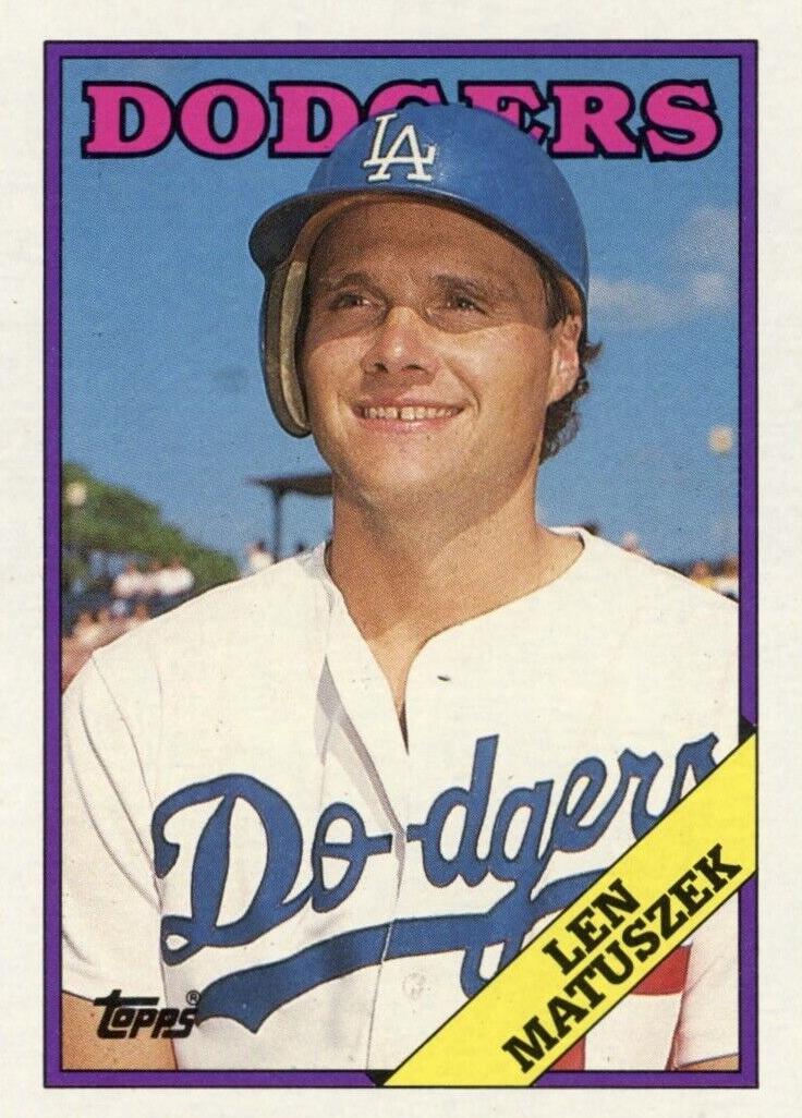1988 Topps Len Matuszek #92 card