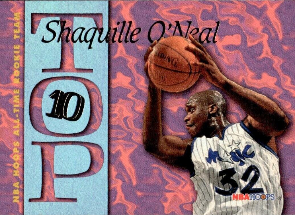 1995 Hoops Top Ten Shaquille O'Neal #AR1 card