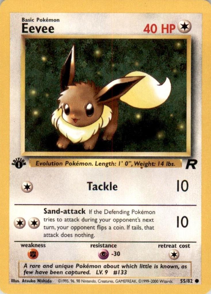 Eevee 2000 Pokemon Team Rocket