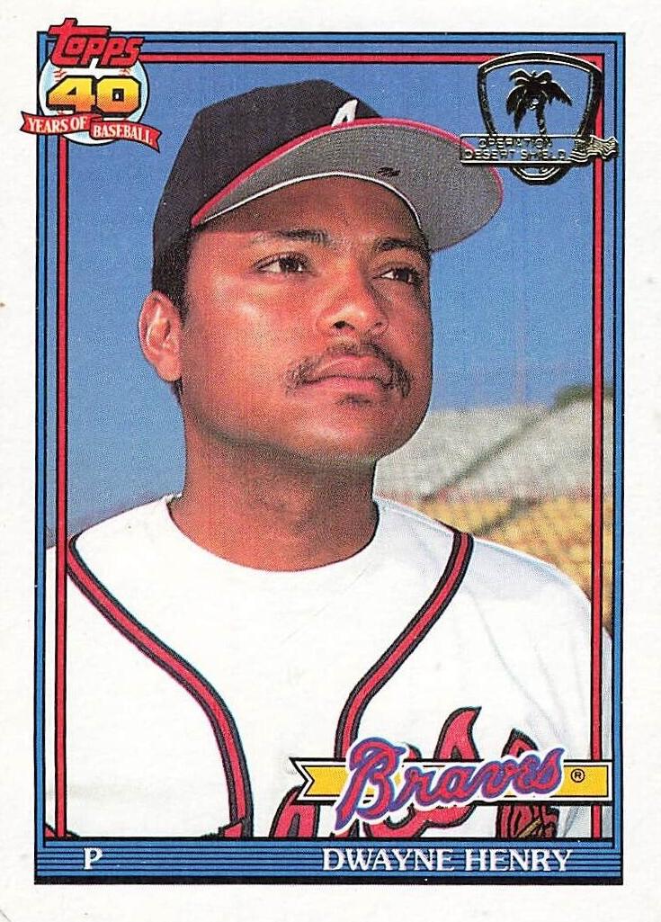 1991 Topps Dwayne Henry #567 card