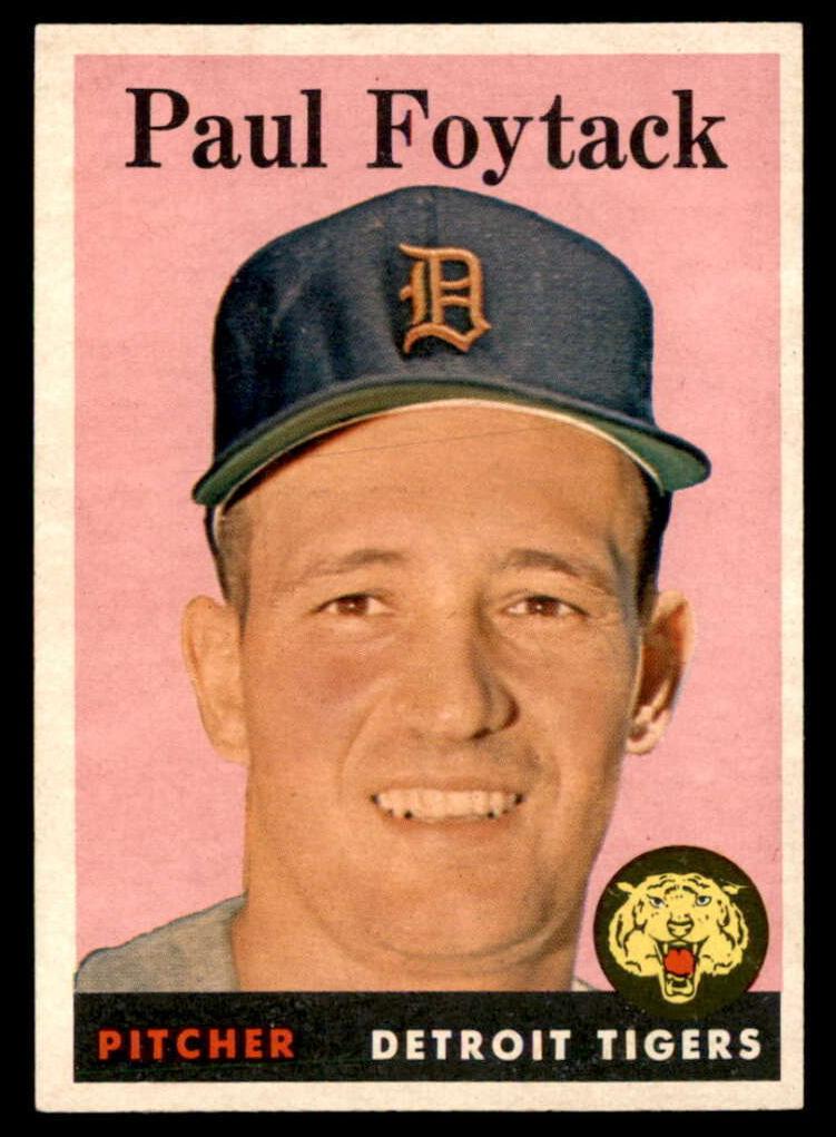 1958 Topps Paul Foytack #282 card
