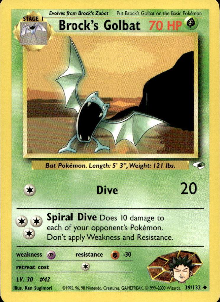Brock's Golbat 2000 Pokemon Gym Heroes