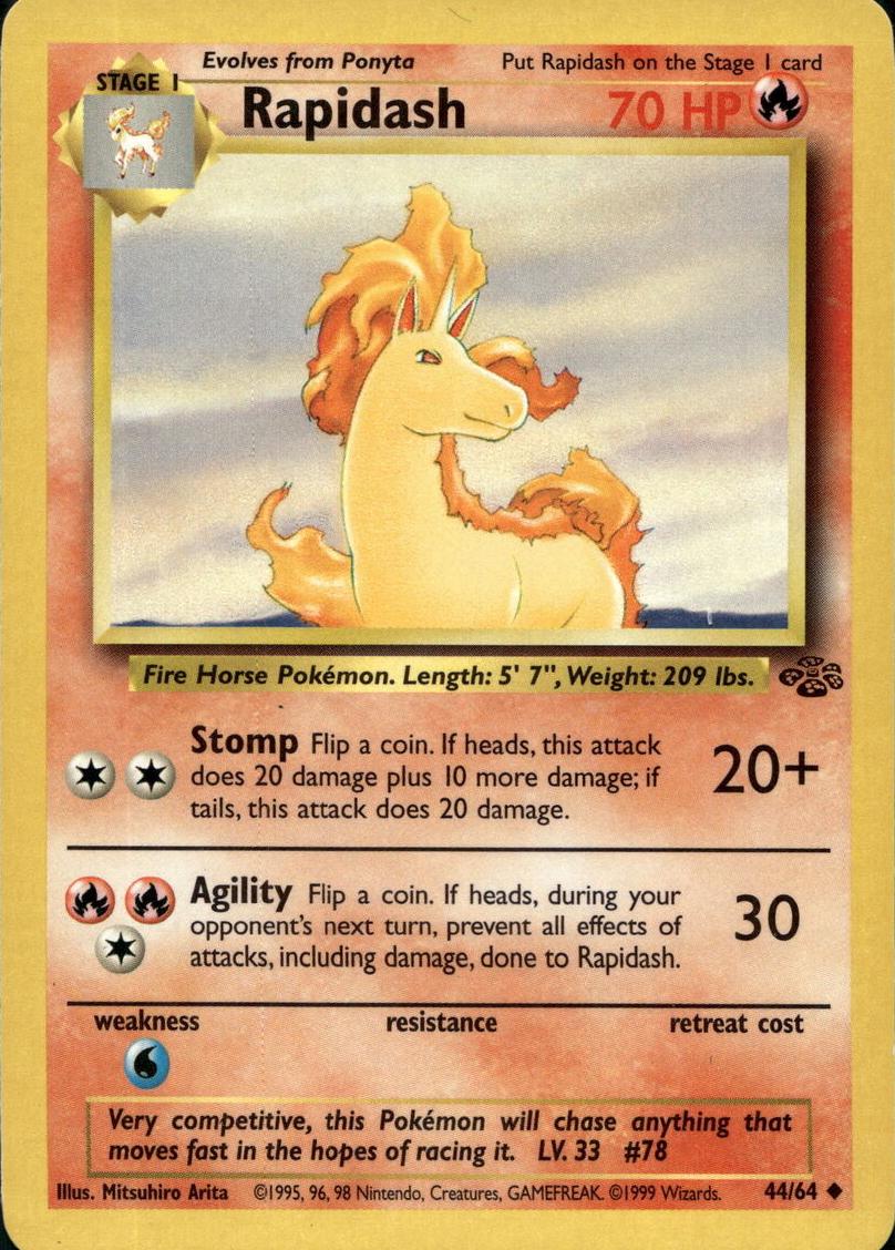 Rapidash 1999 Pokemon Jungle