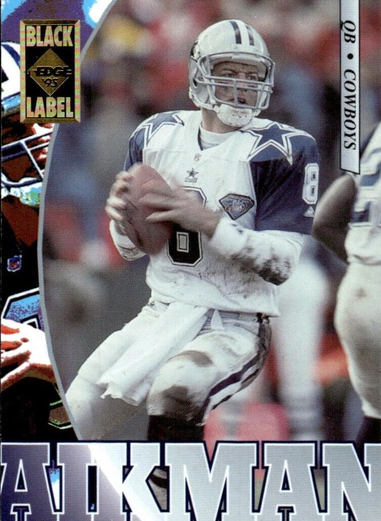 Troy Aikman 1995 Collector's Edge Football Black Label