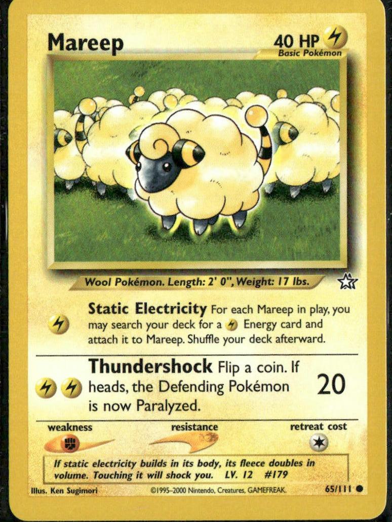 Mareep 2000 Pokemon Neo Genesis