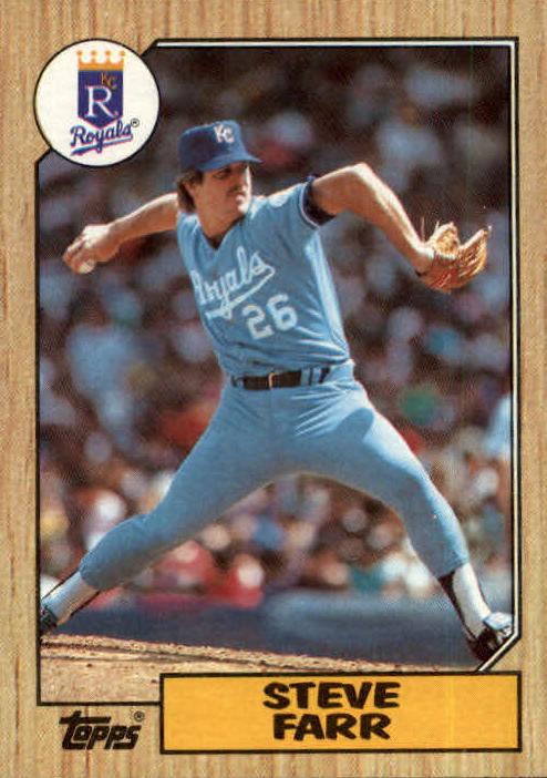 1987 Topps Steve Farr #473 card