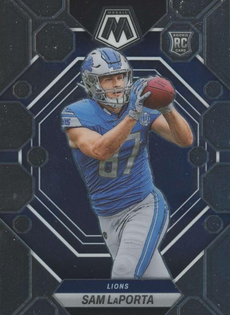 Sam LaPorta 2023 Mosaic Football card