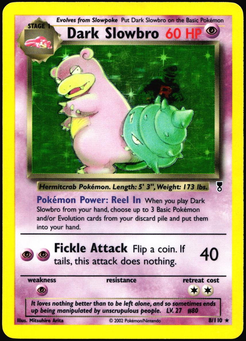 Dark Slowbro Holo 2002 Pokemon Legendary Collection