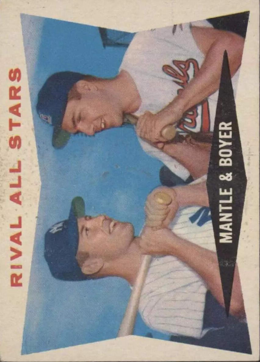 1960 Rival All Stars with Mickey Mantle and Ken Boyer #160