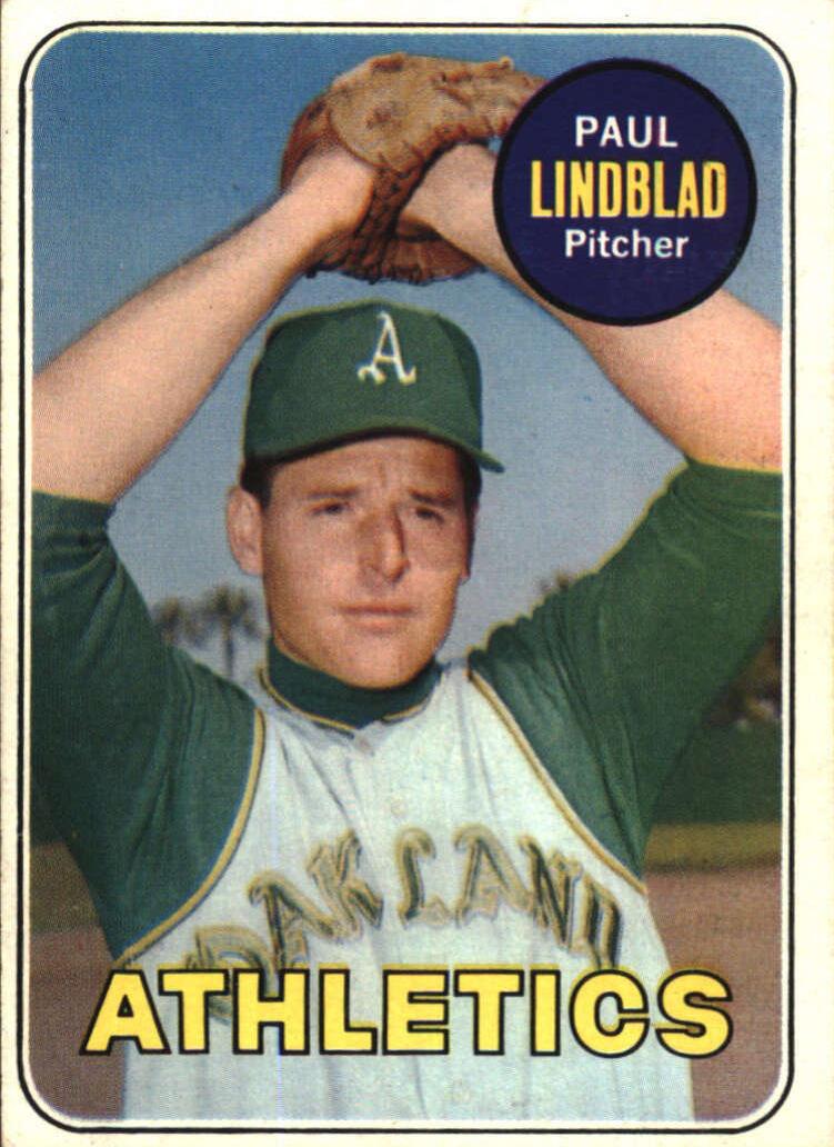 1969 Topps Paul Lindblad #449 card