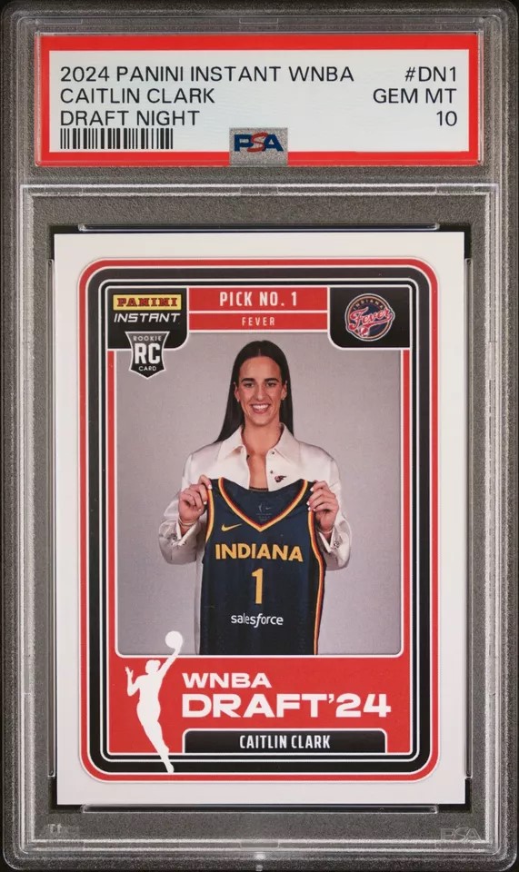 Caitlin Clark 2024 Panini Instant WNBA Draft Night Basketball