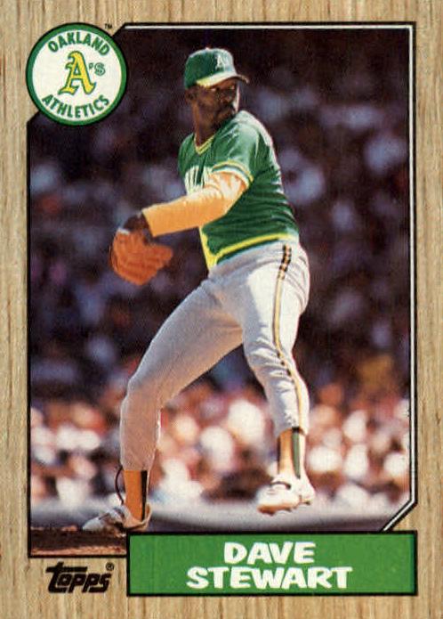 1987 Topps Dave Stewart #14 card