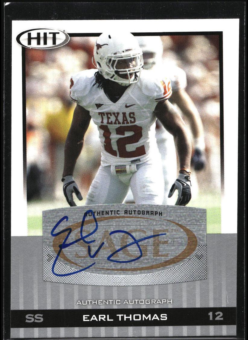2010 Sage Hit Earl Thomas #A60 card