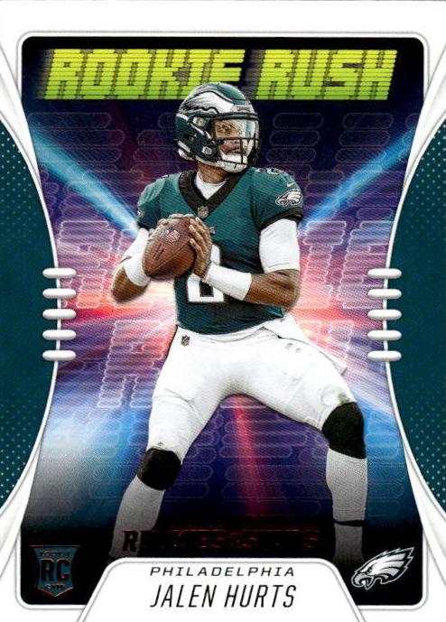 2020 Panini Phoenix Rookie Rising Jalen Hurts #RR-5 card