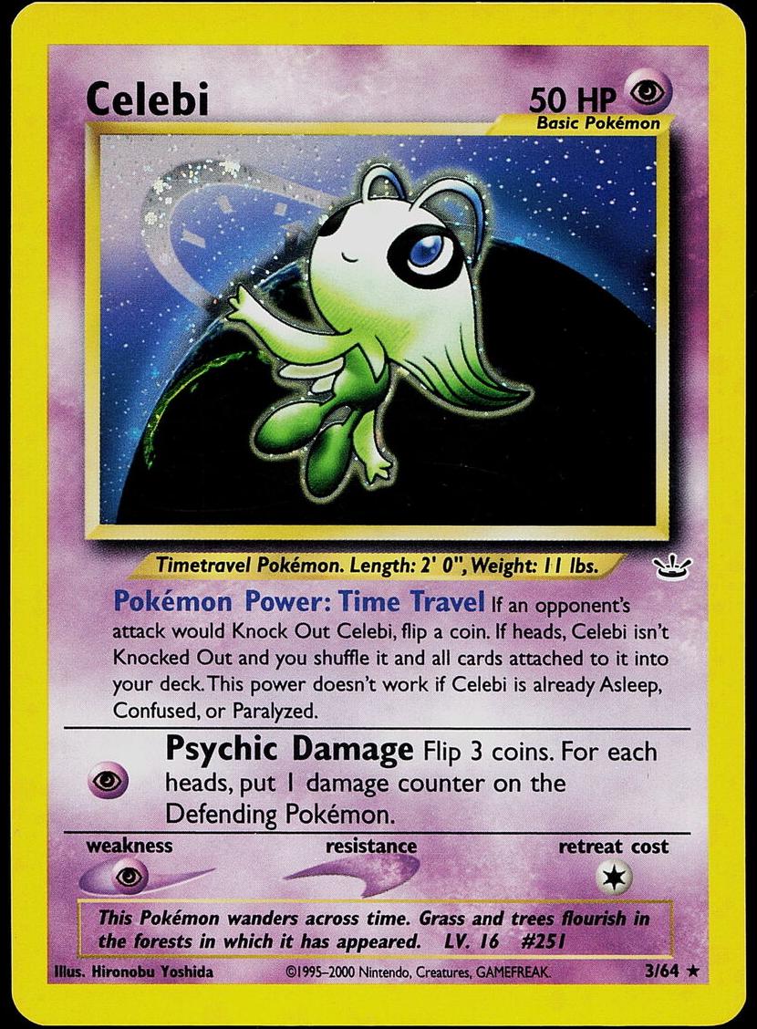 Celebi Holo 2001 Pokemon Neo Revelation