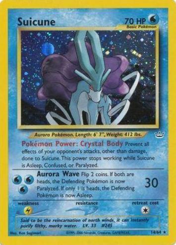 Suicune Holo 2001 Pokemon Neo Revelation