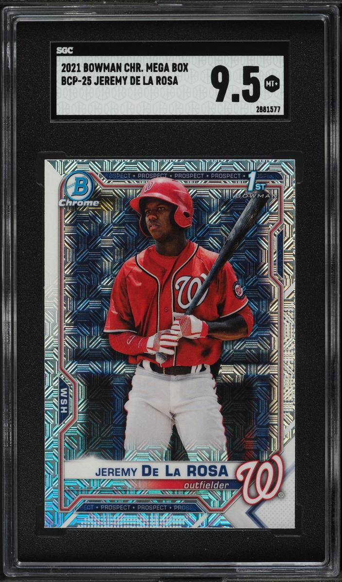 2021 Bowman Chrome Mega Box Prospects Baseball Jeremy De La Rosa #BCP-25