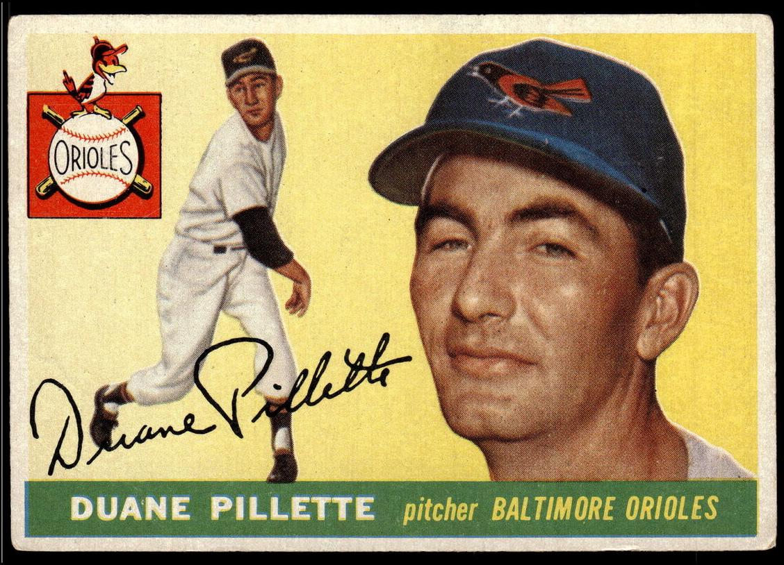 1955 Topps Duane Pillette #168 card