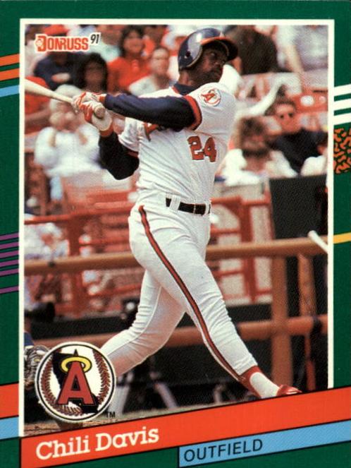 1991 Donruss Chili Davis #580 card
