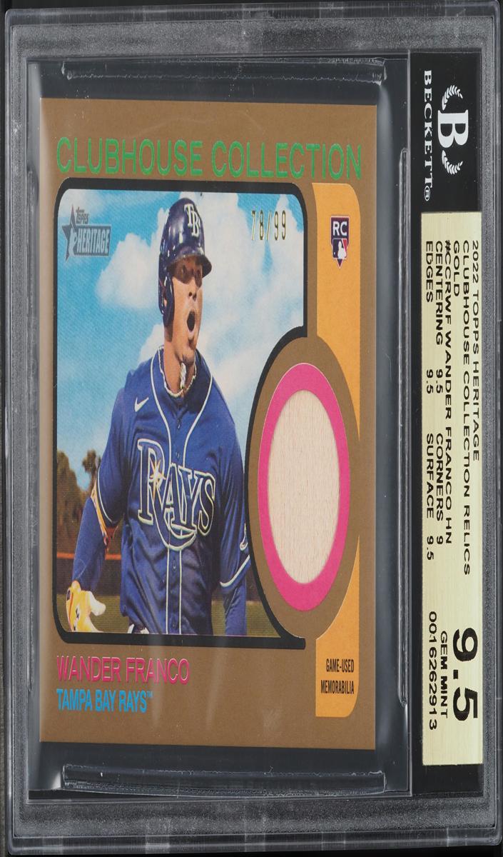 2022 Topps Heritage Baseball Patch Wander Franco #CC-WF