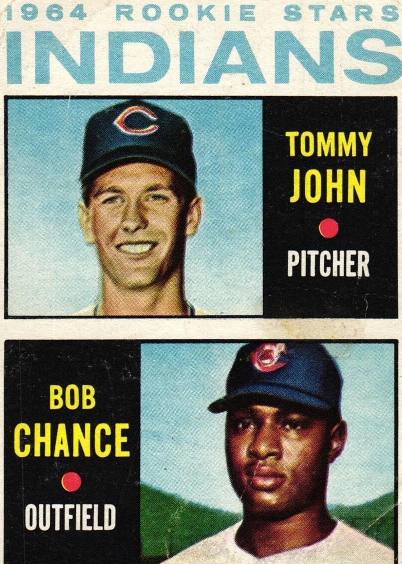 Tommy John / Bob Chance 1964 Topps Baseball