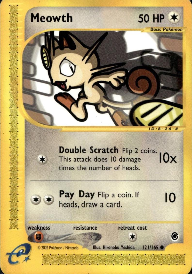 Meowth 2002 Pokemon Expedition Base Set