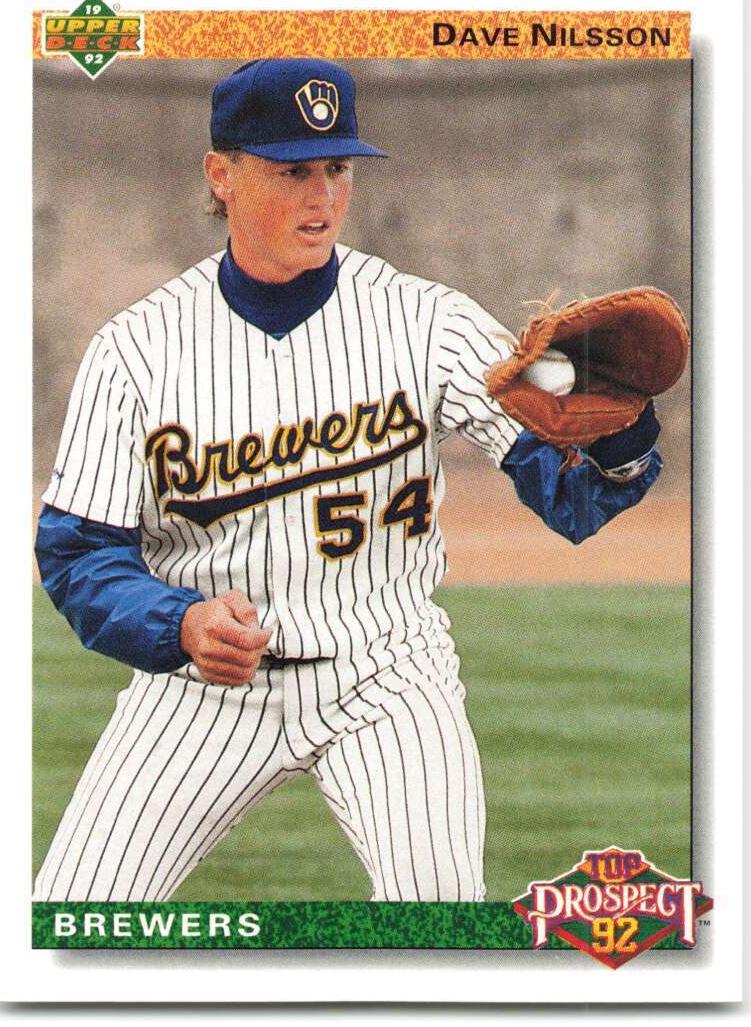 1992 Upper Deck Dave Nilsson #57 card