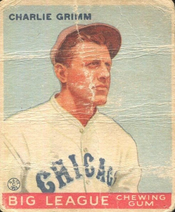 1933 Goudey Charlie Grimm #51 card