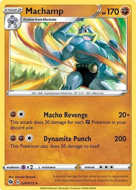 Machamp Holo 2020 Pokemon Champion's Path