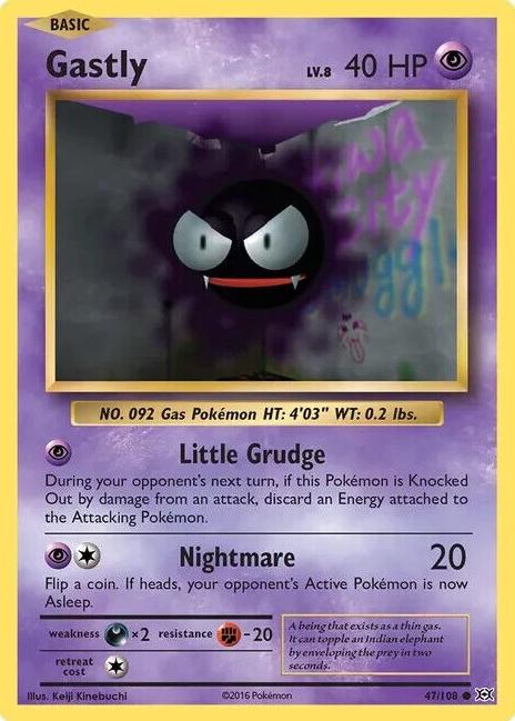 Gastly 2016 Pokemon XY Evolutions