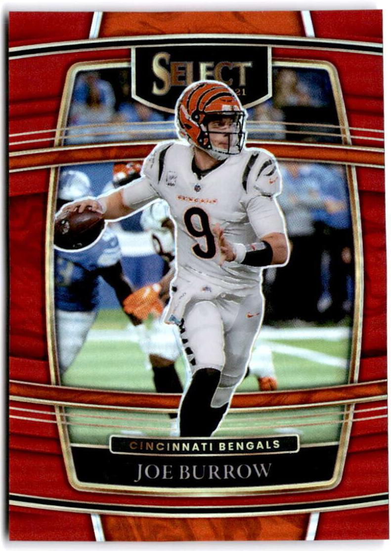 2021 Panini Select Joe Burrow [Red] #9 card