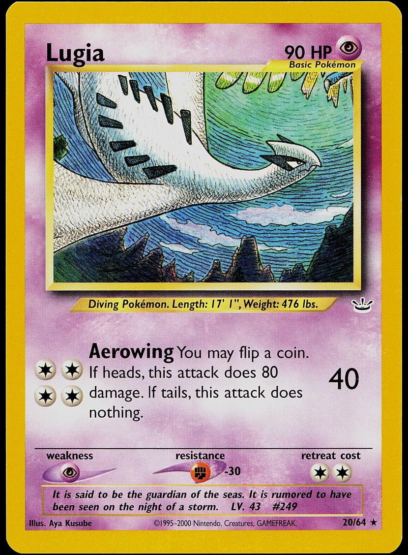 Lugia 2001 Pokemon Neo Revelation