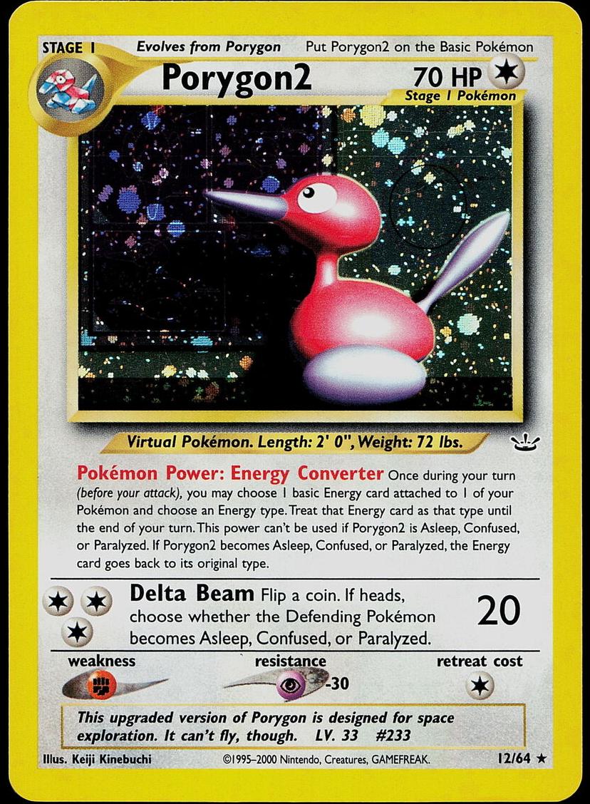 PORYGON2 Holo 2001 Pokemon Neo Revelation