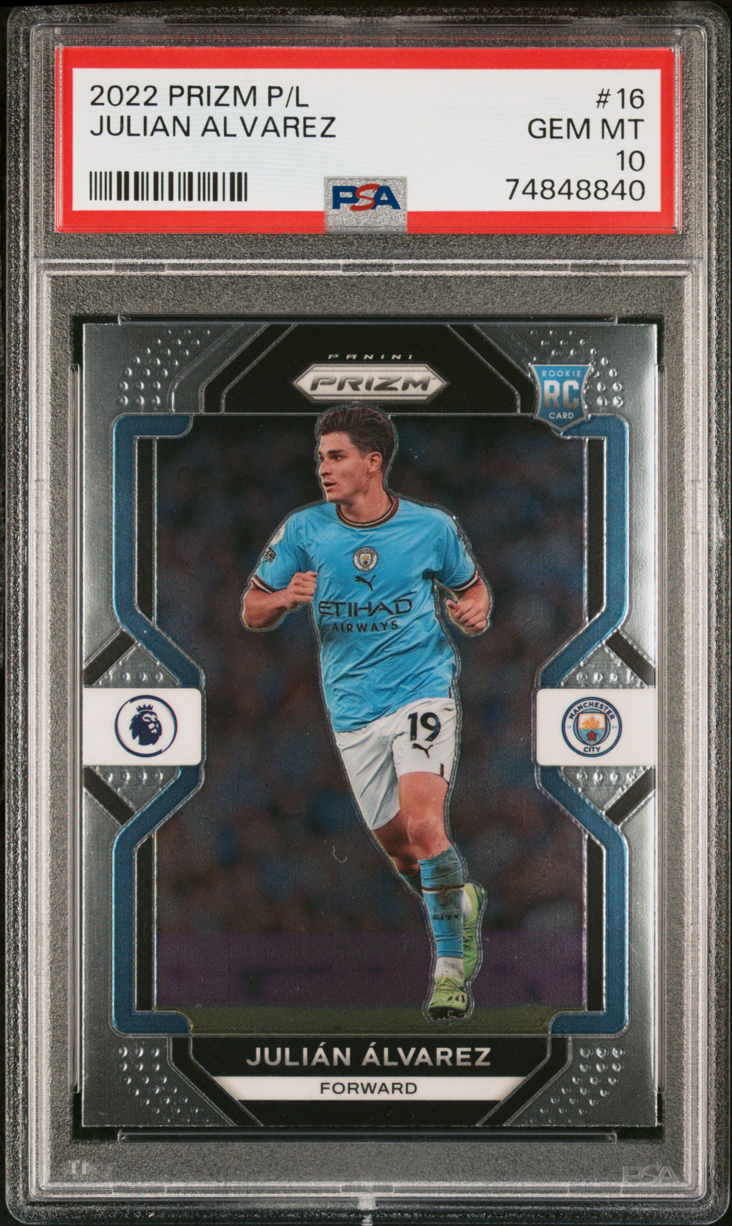 Julian Alvarez - 2022 Panini Prizm Premier League Soccer