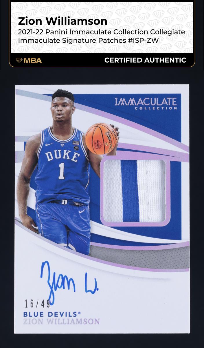 2021 Zion Williamson #ISP-ZW