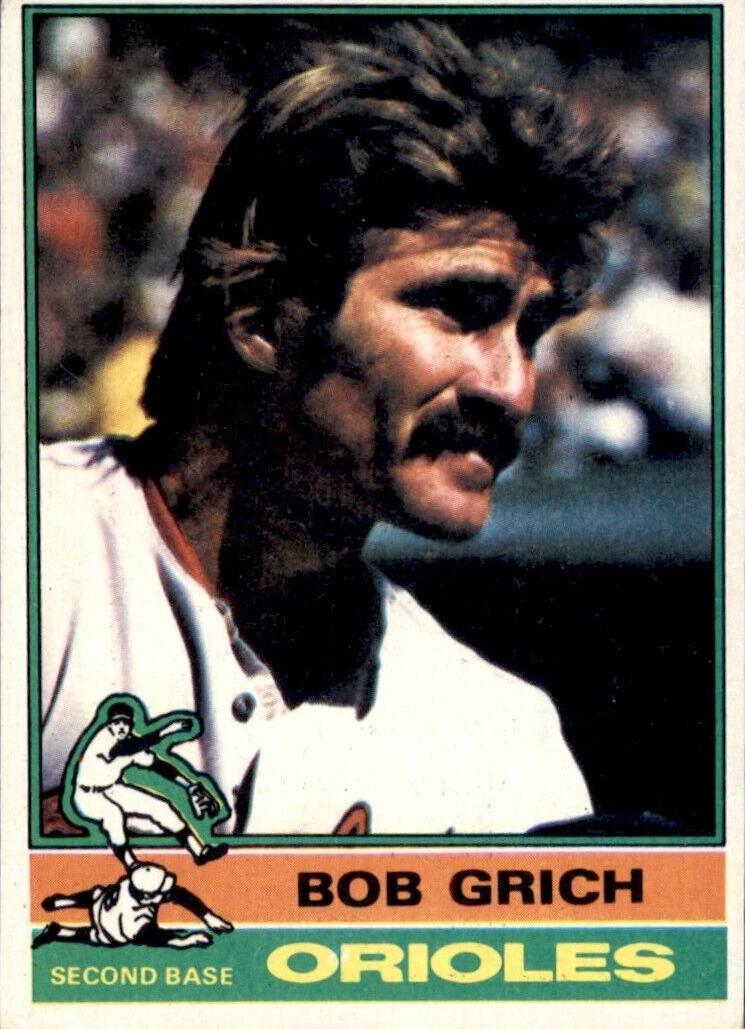 1976 Topps Bob Grich #335 card