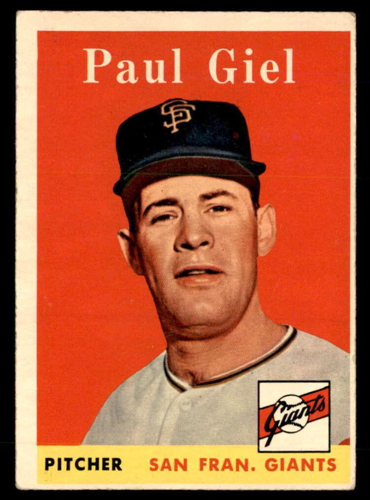 1958 Topps Paul Giel #308 card