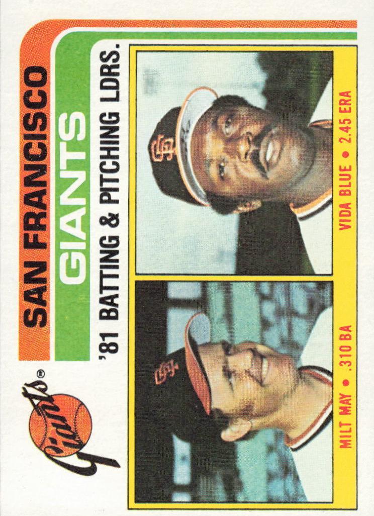 1982 Topps Vida Blue #576 card