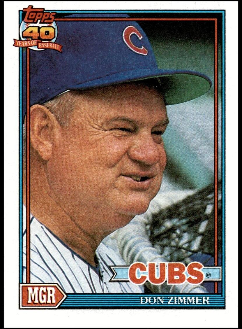 1991 Topps Don Zimmer #729 card