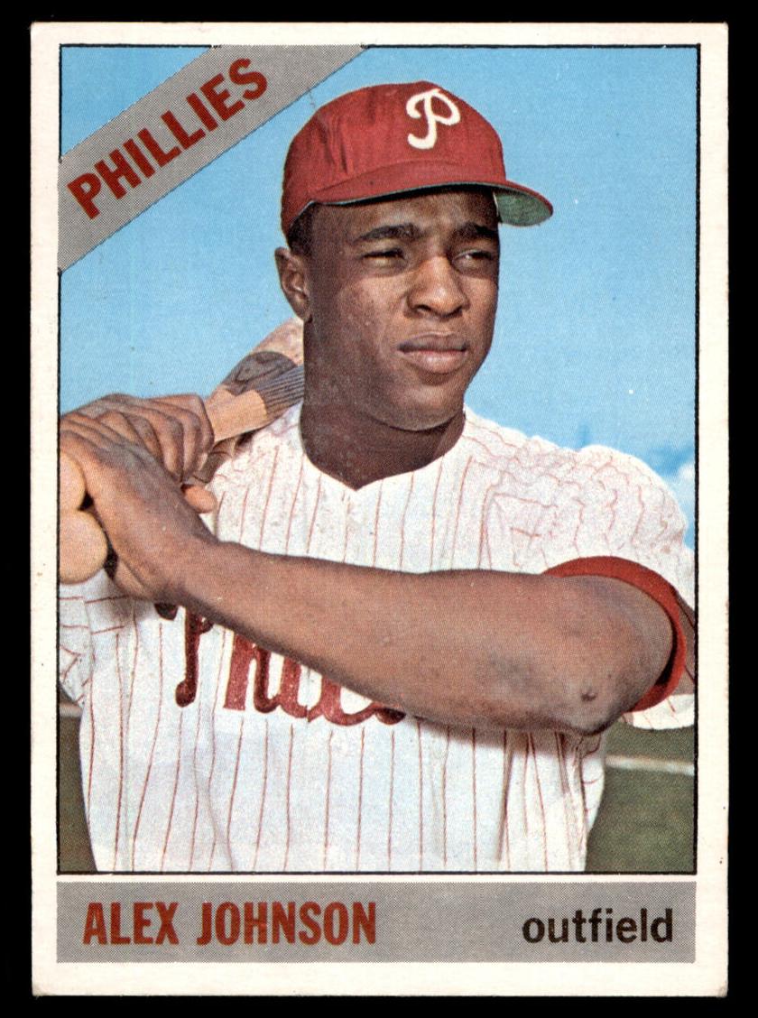 1966 Topps Alex Johnson [With Trade Statement] #104 card