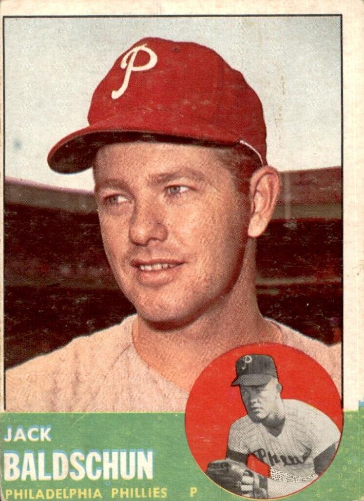 1963 Topps Jack Baldschun #341 card