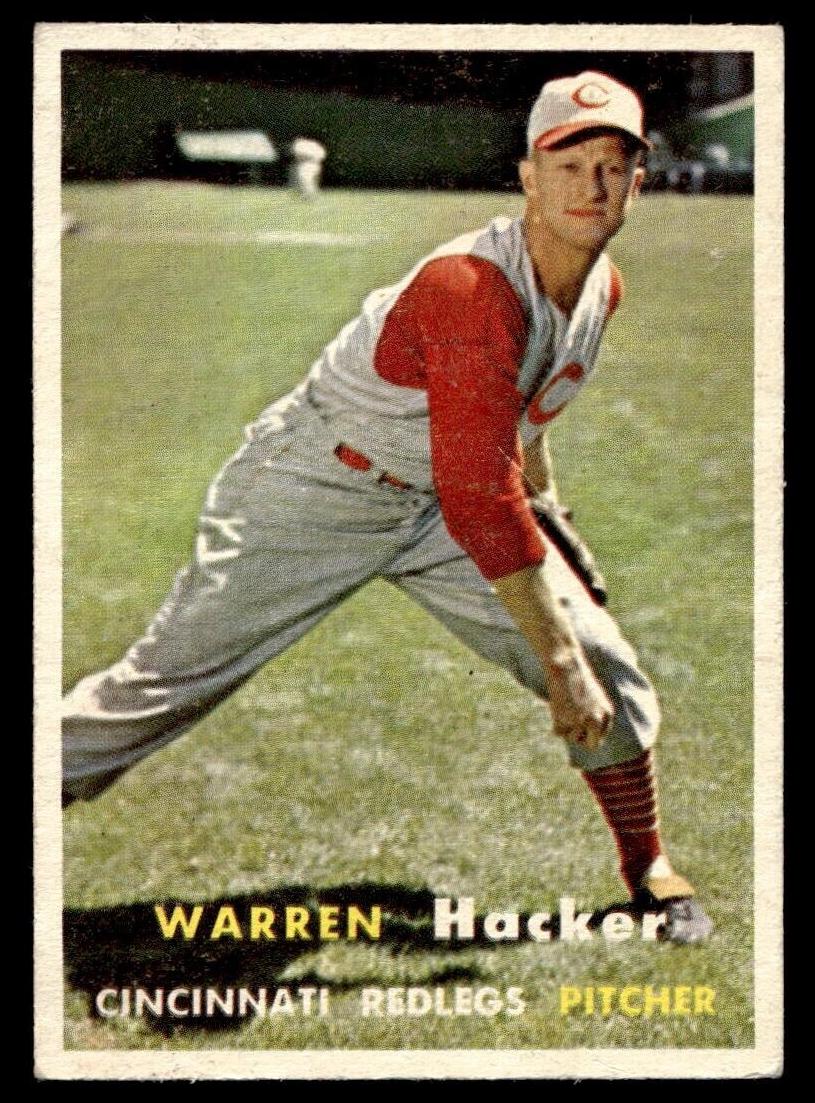 1957 Topps Warren Hacker #370 card