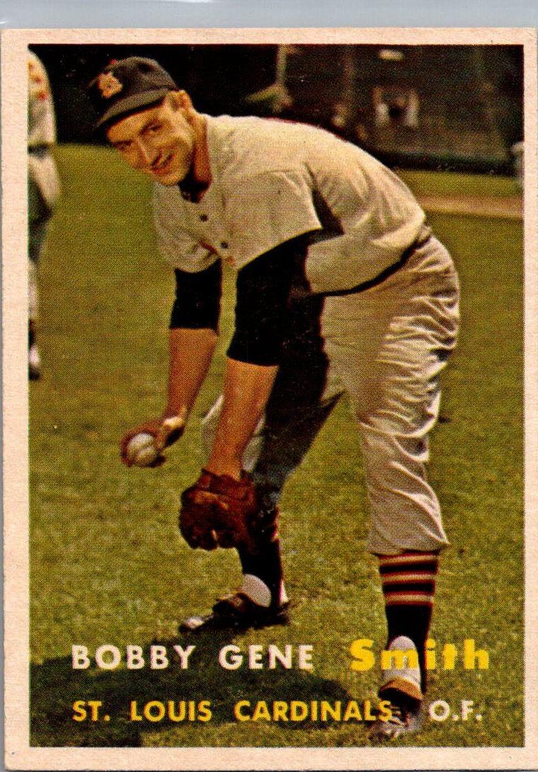 1957 Topps Bobby Gene Smith #384 card