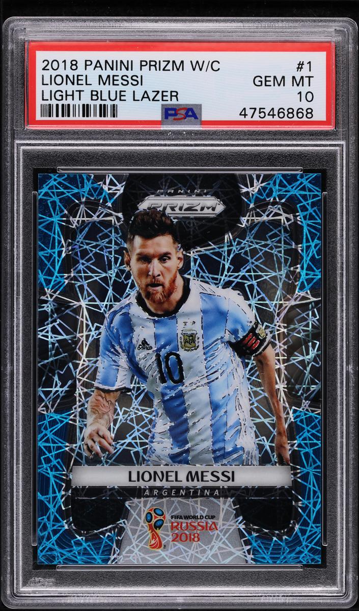 2018 Lionel Messi [Light Blue Lazer] #1