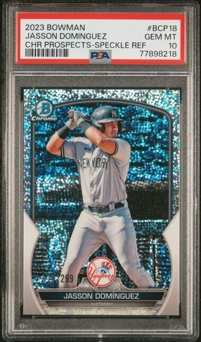 2023 Bowman Chrome Prospects Baseball Speckle Jasson Dominguez #BCP-18 SGC 9.5