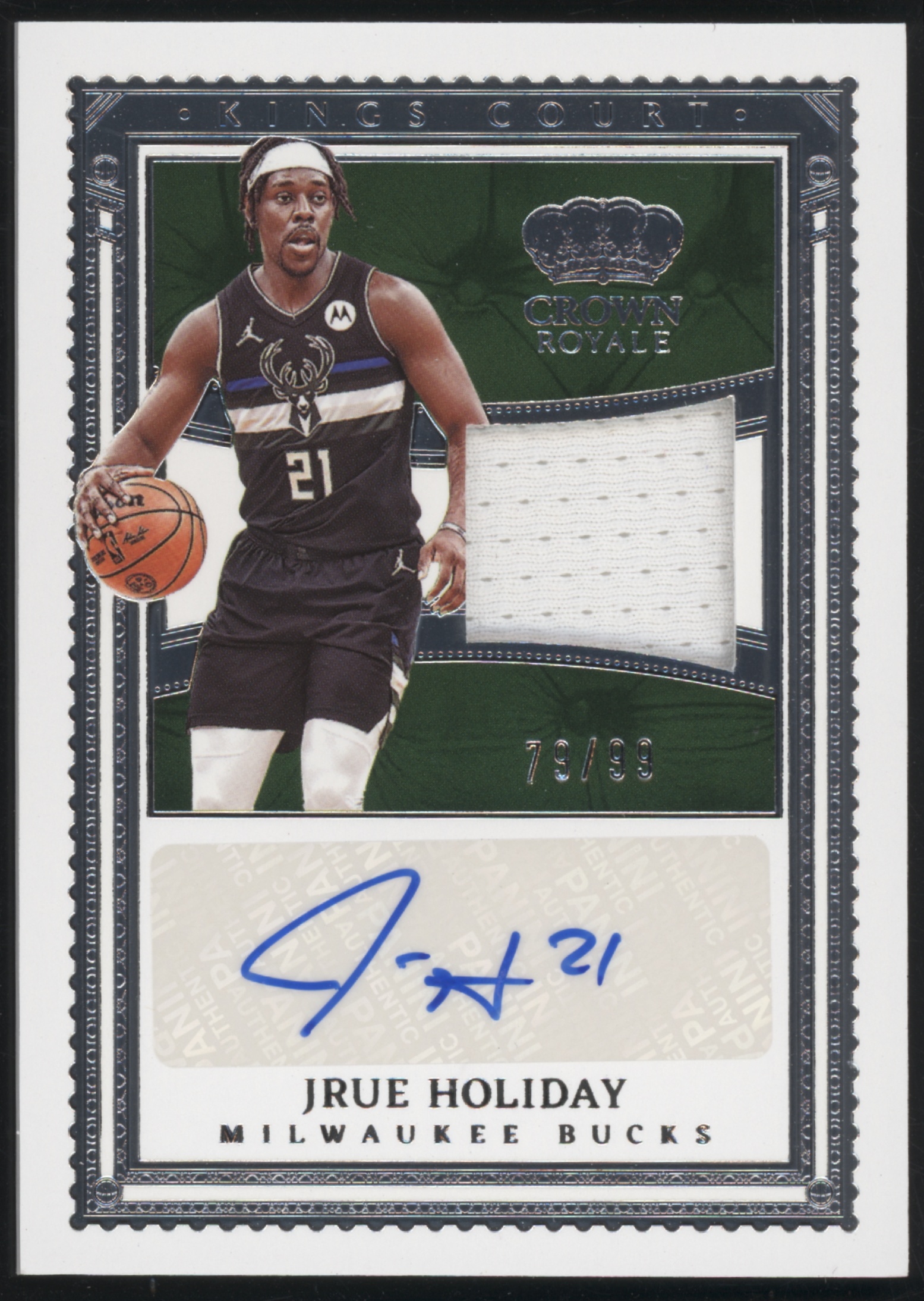 2022 Panini Crown Royale Jrue Holiday #KCJ-JHD card